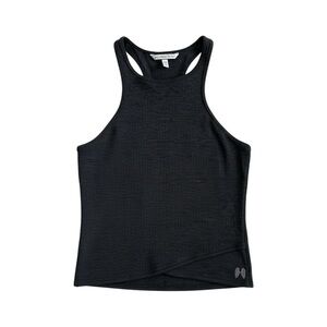 Victoria's Secret Dark Grey High Neck Cropped Tank Top Women’s Small‎